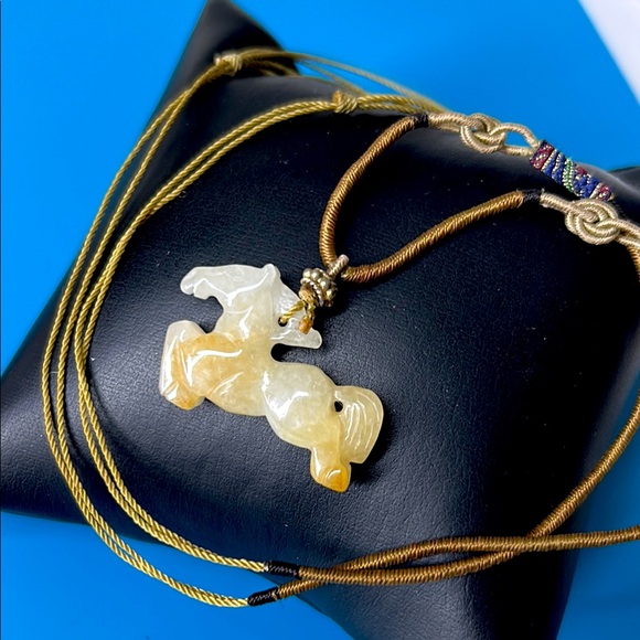 🖤Natural Jade Horse 🐎 necklace